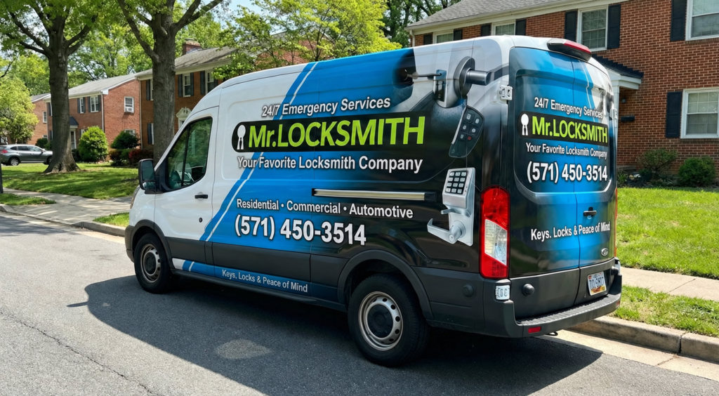 Mr. Locksmith service van in McLean, VA